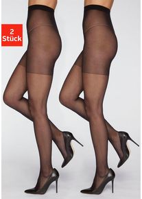 Vivance Feinstrumpfhose schwarz Gr. 36/38 für Damen. Elastisch