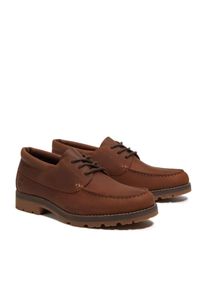 Timberland Herren Schnürschuh "BRITTON SQUARE LACE UP SHOE", Gr. 44md brn f grain, Leder, sportlich, Schuhe