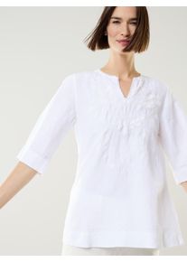 Walbusch Tunika Leinenmix mit Stickerei