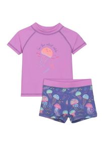 Lycra Color Kids Baby T-Shirt Set S/S Kinder (Gr 80 |lila)