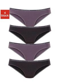 Lascana Slip grau Gr. 32/34 für Damen. Mit Logobund. Nachhaltig.