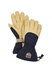 Hestra Narvik Ecocuir 5 Finger Handschuhe (Größe 10 |beige/blau)