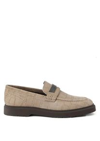 Brunello Cucinelli Textured Slip-On Shoes - Gr. 36 (EU) - in Beige
