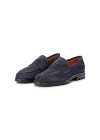 Santoni Loafer - Flat Shoes Blue - Gr. UK_10 - in Blau - f&uuml;r Damen