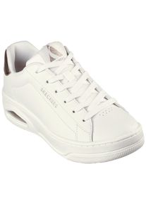 Skechers Damen Sneaker "UNO COURT", Gr. 41, rosa, Leder, Lederimitat, Glitzer, sportlich, Schuhe, mit Metallic-Applikation, Freizeitschuh, Halbschuh,