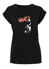 Merchcode Herren T-Shirt "Merchcode Damen Ladies What T-Shirt", schwarz, casual, Gr. L, unifarben, 100% Baumwolle, Shirts