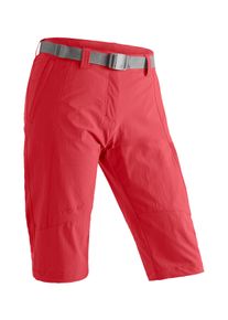 Maier Sports Damen Caprihose "Kluane", rot, Gr. 40, 90% Polyamid, 10% Elasthan, Hosen, Damen Shorts, kurze Wanderhose, Outdoorhose mit 2 Taschen,