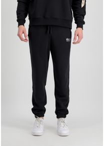 Herren Jogginghose "Alpha Industries Men - Jogger Organics EMB Regular Jogger", schwarz, Gr. M, Alpha Industries, Obermaterial: 100% Baumwolle, Hosen