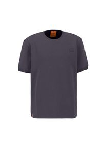 Herren T-Shirt "Alpha Industries Men - T-Shirts X-Fit Label T-Shirt", grau, Gr. XL, Alpha Industries, Obermaterial: 80% Baumwolle, 20% Polyester,