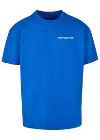 Merchcode Herren T-Shirt "Merchcode Herren Break The Rules Heavy Oversize Tee", blau, casual, Gr. M, bedruckt, 100% Baumwolle, Shirts