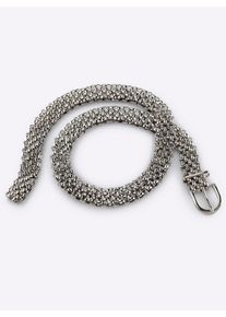 Heine Damen Kettengürtel, silber, Gr. 2, Gürtel
