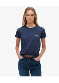 Superdry Damen Essential Logo T-shirt in Schmaler Passform Navy - Gr&ouml;&szlig;e: 36 2102422000120ZRN030