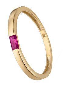 Jobo Damen Goldring "Rubin-Ring", 50, Gelbgold 375, gelb, Gelbgold 375, Fingerringe, 375 Gold