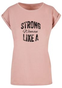 Merchcode Herren T-Shirt "Merchcode Damen", rosa, casual, Gr. L, bedruckt, 100% Baumwolle, Shirts