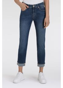 MAC Damen Straight-Jeans "SUE relax", blau, casual, Gr. 34, unifarben, Web, Obermaterial: 89% Baumwolle, 8% Polyester, 3% Elasthan, Jeans, im