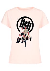 Merchcode Herren T-Shirt "Merchcode Damen Ladies Backstreet Boys - Vintage Logo Box Tee", pink, casual, Gr. L, bedruckt, 100% Baumwolle, Shirts