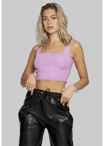 FRESHLIONS Damen Trägertop "Lujita", lila, casual, Gr. S, unifarben, 100% Polyester, Tops, im einfarbigen Design