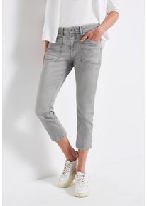 Street One Damen Regular-fit-Jeans "Style JANE"ice grau washed, casual, Gr. 26, unifarben, Denim/Jeans, Obermaterial: 63% Baumwolle, 25% Polyester,