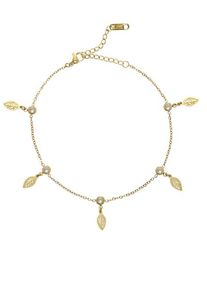 Lascana Fußkette mit Anhänger 'Edelstahlschmuck' goldfarben Gr. für Damen