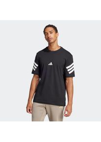 Herren T-Shirt "M FI 3S REG T", schwarz, sportlich, Gr. S, adidas Sportswear, Obermaterial: 100% Baumwolle, Shirts