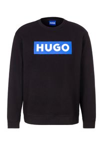 HUGO BLUE Damen Sweatshirt "Classic Crew", schwarz, casual, Gr. L, bedruckt, Sweatware, Obermaterial: 100% Baumwolle, Sweatshirts, mit Frontprint