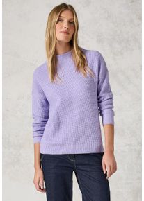 Cecil Damen Strickpullover, lila, casual, Gr. XXL, meliert, Web, Stoff, 37% Baumwolle, 34% Polyacryl, 26% Polyester, 3% Elasthan, Pullover, mit