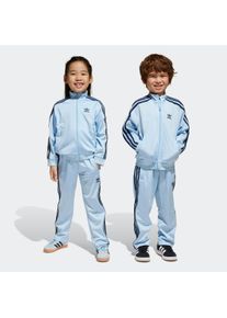Kinder Trainingsanzug "FIREBIRD", blau, sportlich, Gr. 110, adidas originals, Obermaterial: 100% Polyester, Sportanzüge