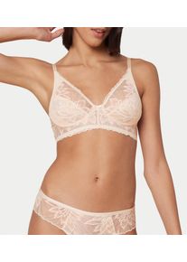 Triumph Damen Bügelloser BH "Amourette Charm Delight N", Gr. 85, beige, Spitze, Spitze, Obermaterial: 81% Polyamid, 15% Elasthan, 4% Modal,