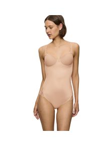 Triumph Damen Shaping-Body "Modern Finesse BSWP", beige, klassisch, Gr. 95, unifarben, Spitze, Obermaterial: 52% Polyamid, 30% Elasthan, 18%