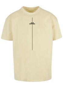 Merchcode Herren T-Shirt "Merchcode Herren Think Different Heavy Oversized Tee", gelb, casual, Gr. S, bedruckt, 100% Baumwolle, Shirts