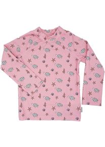 MaxiMo Kinder Langarmshirt, rosa, klassisch, Gr. 122, Obermaterial: 80% Polyamid, 20% Elasthan, Shirts, Weicher Badestoff für angenehmen Tragekomfort