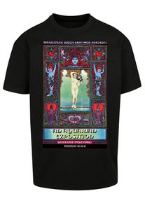 Herren Kurzarmshirt "Upscale by Mister Tee Herren Woodstock Wallkill Oversize Tee", schwarz, casual, Gr. XS, UPSCALE BY MISTER TEE, unifarben, 100%