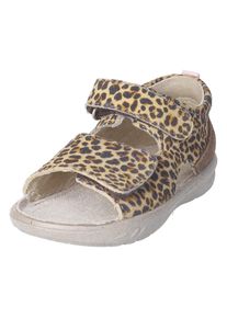 Kinder Lauflernschuh "Banu WMS: mittel", Pepino BY RICOSTA, Gr. 28, braun, Leder, animal-print, modisch, Schuhe, Sandalette mit Klett und Animal