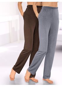 feel good Damen Schlupfhose, Gr. 20, braun, 70% Polyester, 30% Viskose, unifarben, Hosen