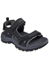 Skechers Herren Sandale "PREWITT-RIGDON", Gr. 46, grau, Lederimitat, Textil, casual, Schuhe, Trekking Sandale, Outdoorsandale mit Luxe Foam
