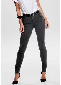 Only Damen Skinny-fit-Jeans "ONLRAIN LIFE REG SKINNY DNM", blau, casual, Gr. XL, unifarben, Denim/Jeans, Obermaterial: 53% Viskose (LENZING ECOVERO),