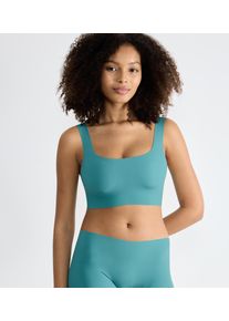 Sloggi Damen Bustier "Zero Feel 2.0 Top", Gr. XS, blau, Single Jersey, Obermaterial: 76% Polyamid, 24% Elasthan, modisch, BHs, nahtlos und unsichtbar