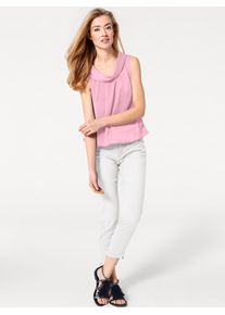 Heine Damen Blusentop, rosa, Gr. 38, unifarben, 100% Polyester, Futter:100% Polyester, Blusen