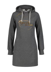 Icepeak Damen Sweatkleid "Icepeak Kleid VIRGINIA", grau, Gr. M, 58% Baumwolle, 37% Polyester, 5% Elasthan, Kleider