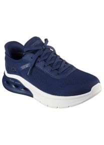 Skechers Herren Slip-On Sneaker "BOBS ARC WAVES 2.0", Gr. 41, blau, Textil, Lederimitat, sportlich, Schuhe, Sneaker, Slipper, Freizeitschuh in