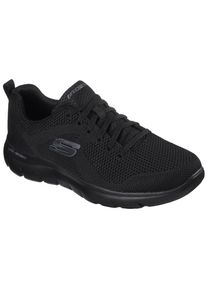 Skechers Herren Sneaker "SUMMITS", Gr. 43, schwarz, Textil, sportlich, Schuhe, mit gepolstertem Schaftrand, Freizeitschuh, Halbschuh, Schnürschuh