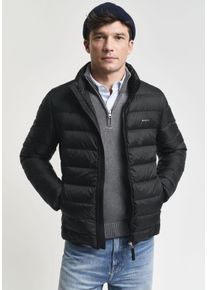 Gant Herren Daunenjacke "Light Down Jacket Daunen leicht pflegeleicht", schwarz, casual, Gr. L, unifarben, Web, Obermaterial: 100% Polyester.