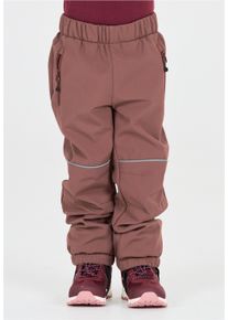 ZIGZAG Kinder Softshellhose "Ludo", braun, casual, Gr. 98, unifarben, 96% Polyester, 4% Elasthan, Hosen, mit 8000 mm Wassersäule