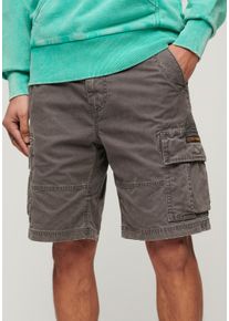 Superdry Herren Cargoshorts "SD-HEAVY CARGO SHORT", grau, casual, Gr. 30, unifarben, Web, Obermaterial: 100% Baumwolle, Hosen