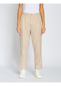 Gang Damen Relaxhose "Gang Hosen Relaxed 94AVA", beige, Gr. 26, 85% Baumwolle, 15% Leinen, Hosen