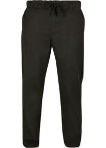 Urban Classics Herren Stoffhose "Urban Classics Herren Straight Slit Trouser", schwarz, Gr. L, unifarben, 98% Baumwolle, 2% Elasthan, Hosen