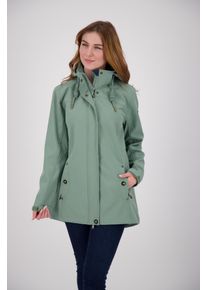 DEPROC Active Damen Softshellmantel "PEAK ROBSON WOMEN", grau, casual, Gr. 38, 96% Polyester; 4% Elastan mit TPU Membrane, Mäntel, auch in Großen