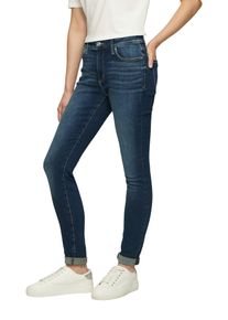 s.Oliver Damen Skinny-fit-Jeans "IZABELL", blau, casual, Gr. 34, unifarben, Denim/Jeans, Obermaterial: 92% Baumwolle, 6% Polyester, 2% Elasthan,
