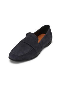 Marc O'Polo MARC O'POLO Damen Loafer "aus weichem Velours-Rindleder", Gr. 38, blau, Obermaterial: 100% Leder (Ziege), unifarben, Schuhe