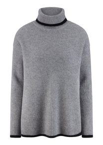 include - Rollkragen-Pullover, grau, Gr. 36 / S - Schurwolle
